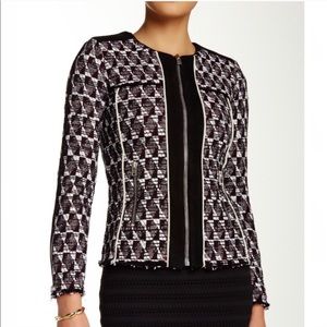 Iro Kamber Suede-Trimmed bouclé-tweed Jacket